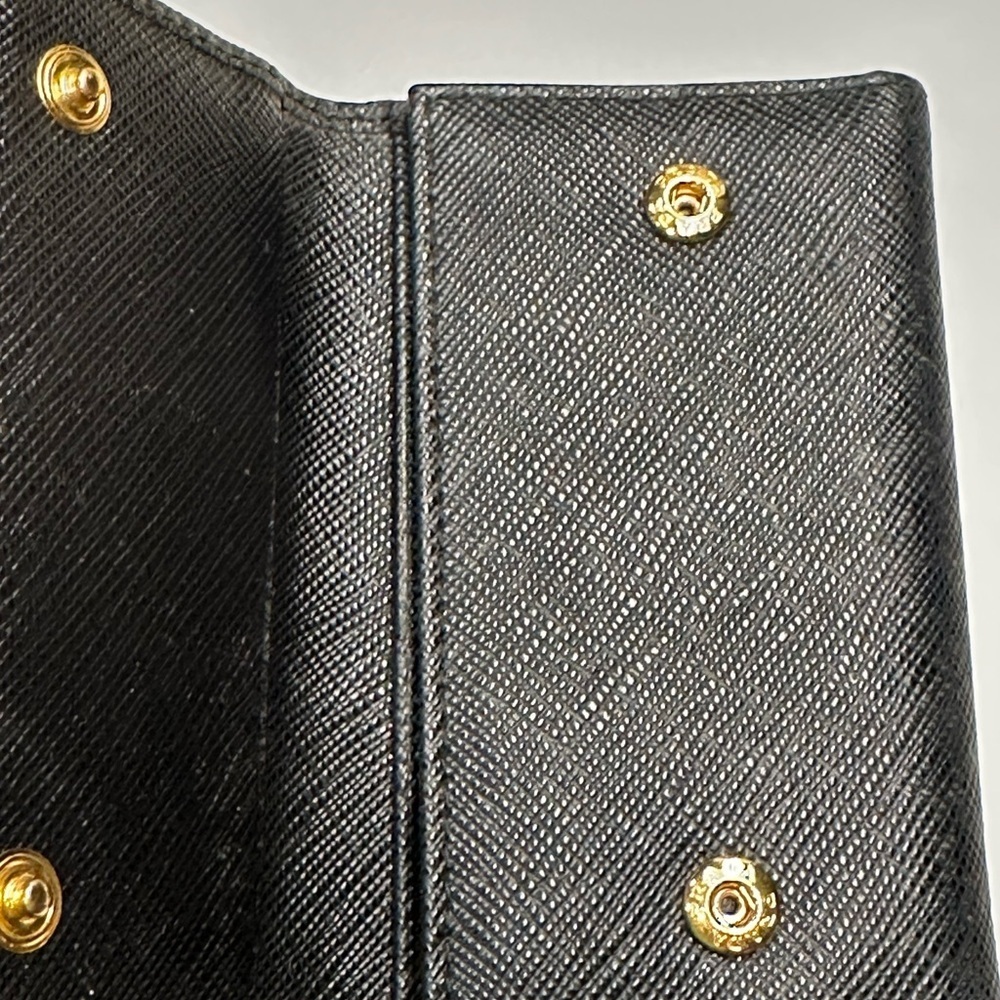 Prada Black Leather Card Wallet Key Holder - Picture 7 of 9